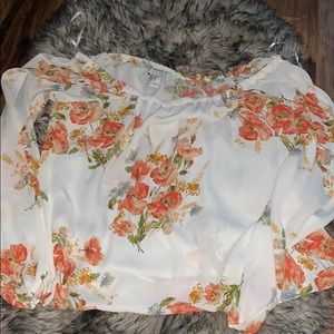 Sheer floral top